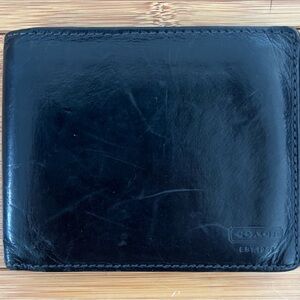 Coach Black Leather Wallet